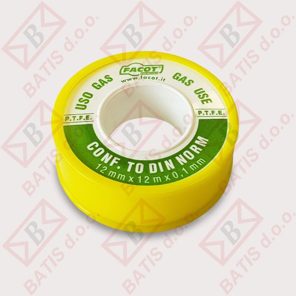Slika - TEFLONSKI TRAK ZA PLIN 0,10 MM 12 MM * 12 MET