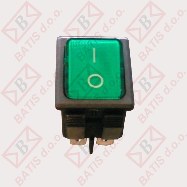 Slika STIKALO ZELENO 16A S POKROVOM 30103+301036