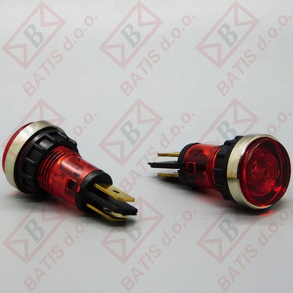 Slika UTRIPAJOČA LUČ RDEČA FI12MM