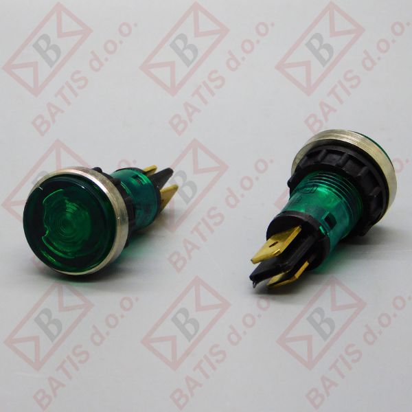 Slika ZELENA UTRIPAJOČA LUČ FI12MM